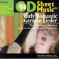 Early Romantic German Lieder Vocal Solo & Collections sheet music cover